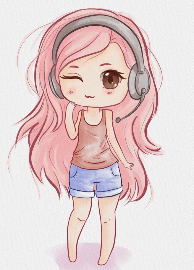 Hình ảnh avt cute nữ màu hồng