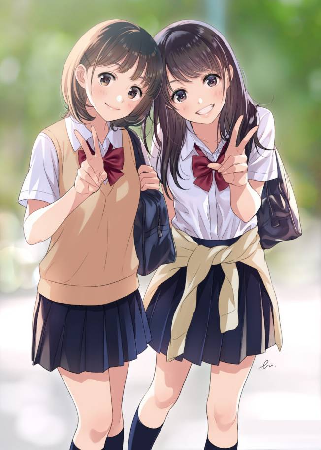 Hình ảnh avt đôi anime bff