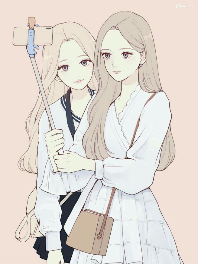 Hình ảnh avt đôi bạn thân nữ cute