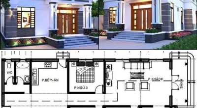 Những mẫu nhà cấp 4 đẹp 100m2 có 3 phòng ngủ