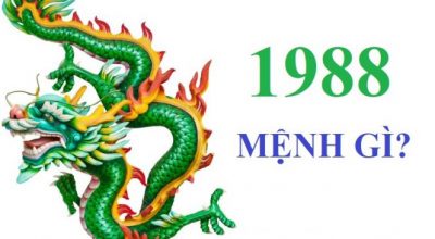 Nam và nữ sinh năm 1988 mệnh gì cung gì